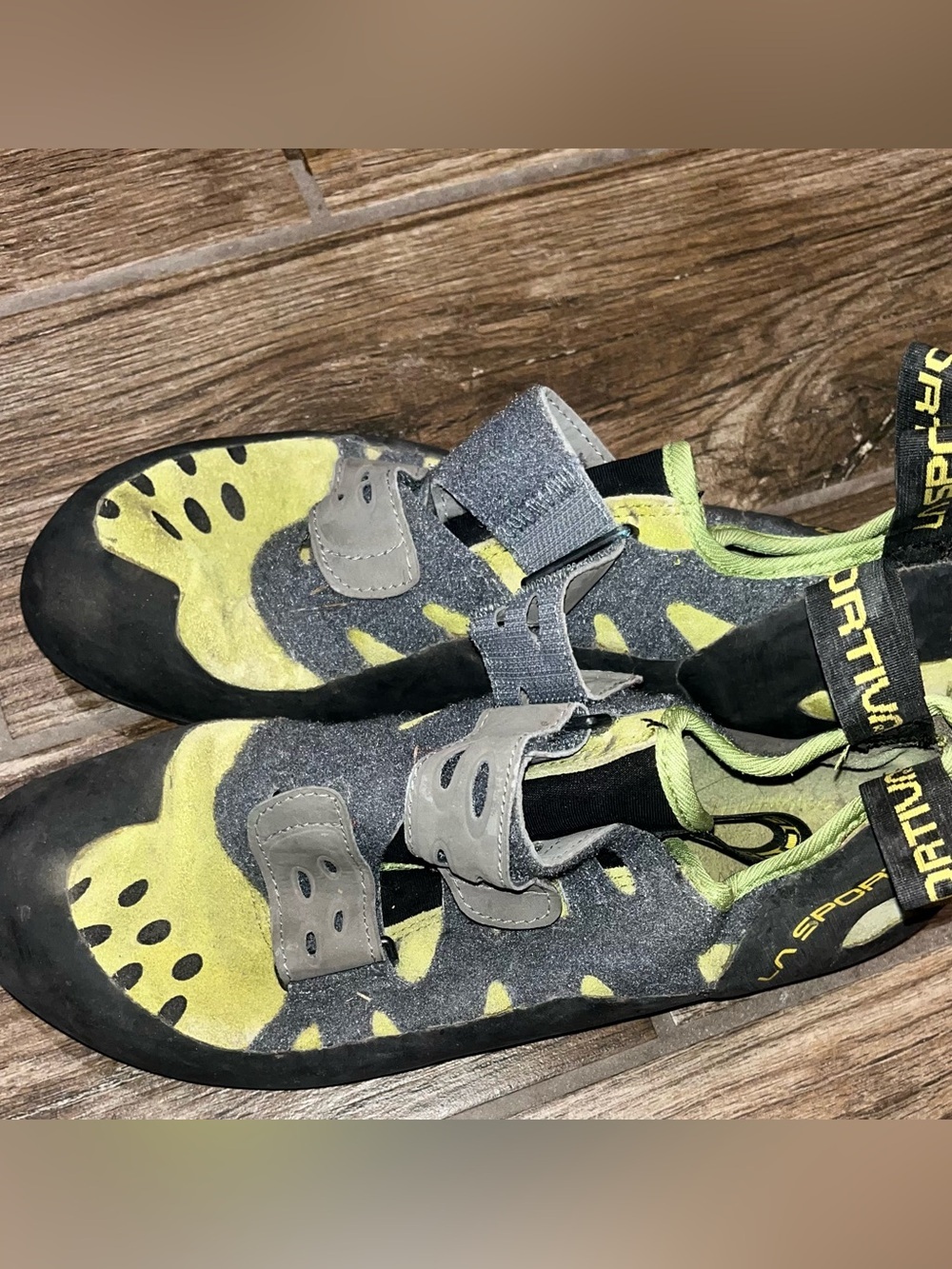 La sportiva Tarantula Men's Climbing Shoes - Kiwi/Grey